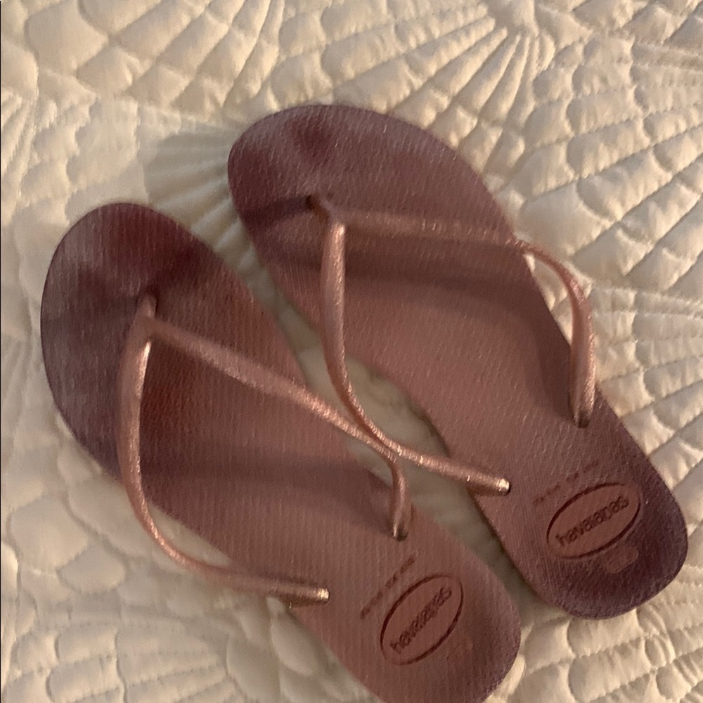 Havaianas rose gold Sandals Classic Thong Design